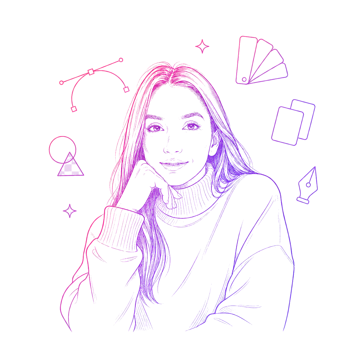 Caricatura di Ludovica Bove