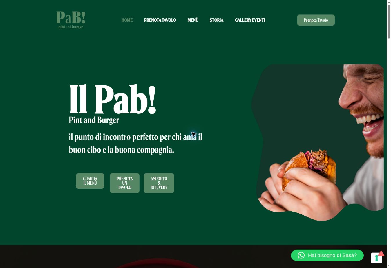 Homepage del sito PaB! Soverato