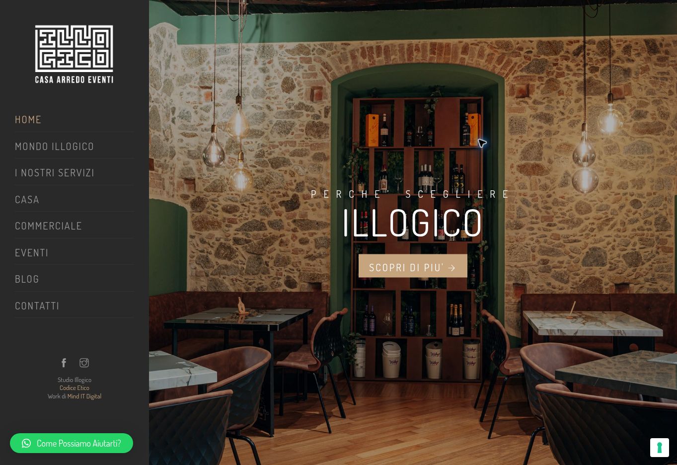 Homepage del sito Studio Illogico